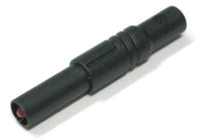 Säkerhetsbananplugg 4mm, svart