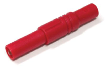 Säkerhetsbananplugg 4mm, röd