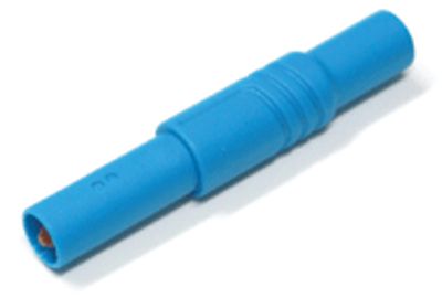 Säkerhetsbananplugg 4mm, blå