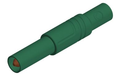 Säkerhetsbananplugg 4mm, grön