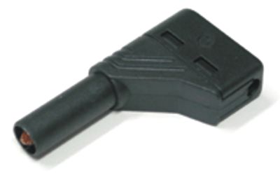 Säkerhetsbananplugg 4mm, svart