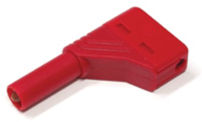 Säkerhetsbananplugg 4mm, röd