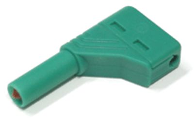Säkerhetsbananplugg 4mm, grön