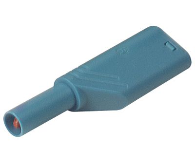 Säkerhetsbananplugg 4mm blå