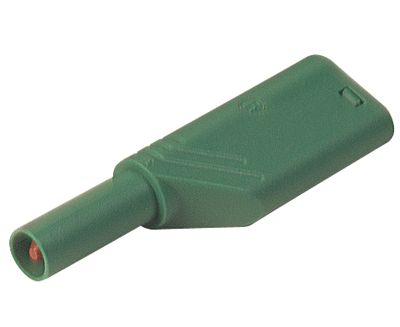 Säkerhetsbananplugg 4mm grön