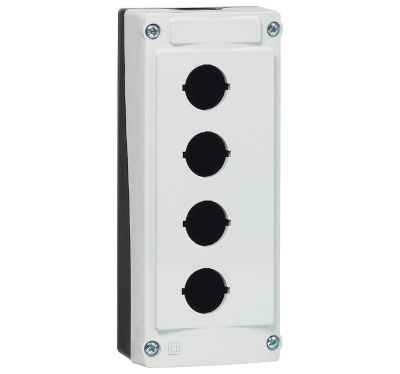 Plastfodral för 4 styrknappar IP66 grå