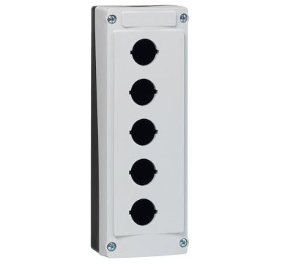 Plastfodral för 5 styrknappar IP66 grå