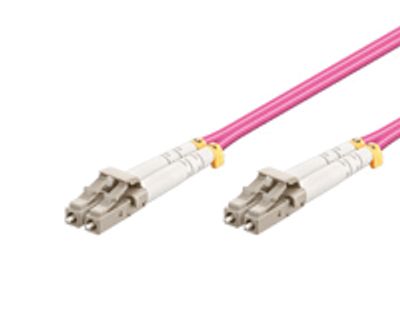 Fiberoptisk kabel LC/LC duplex/multimode (OM4) 0,5m
