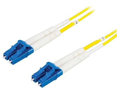 Fiberoptisk kabel LC/LC duplex/singelmod (OS1) 10m *