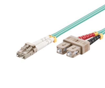 Fiberoptisk kabel LC/SC duplex/multimode (OM3) 3m