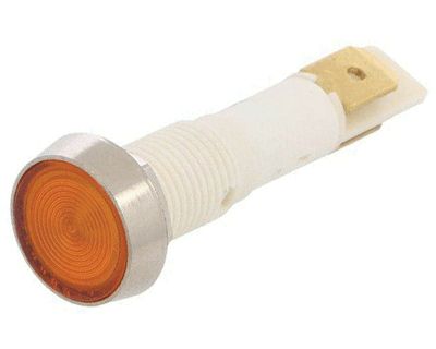 LED-märkeslampa 12Vac/dc orange 10mm (IND10P-12Y-C)