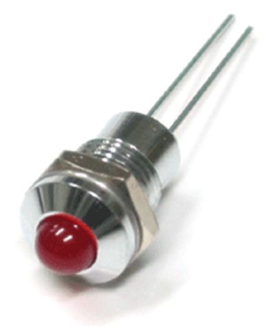 LED-möbel 8mm krom/röd