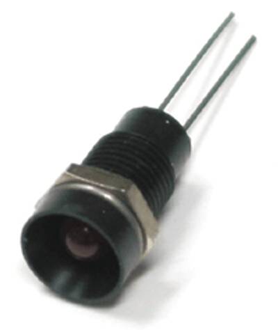 LED-möbel 8mm svart/röd