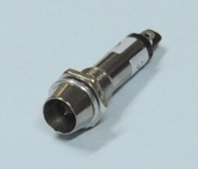 LED-indikatorlampa 12Vdc röd 8mm