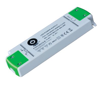 Strömkälla för LED-belysning med triac/transistordämpning 12Vdc 30W