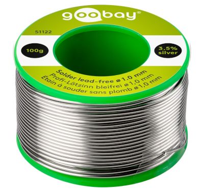 Blyfri lödtenn Sn95,8/Cu0,7/Ag3,5 1,0mm 100g