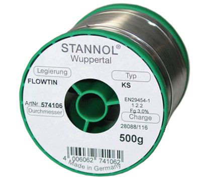 Blyfri lödtenn Sn99/Cu1 1,2 mm 500 g