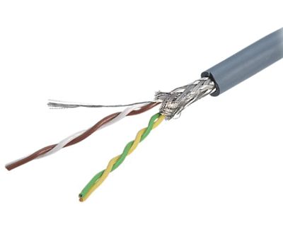 Tvinnad kabel 2x2x0,25mm² skyddad