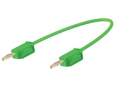 2 mm banankabel PVC 30 cm grön