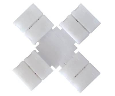 Förlängningskontakt för LED-ljusslingor 2-polig / X-kontakt för 10 mm slingor