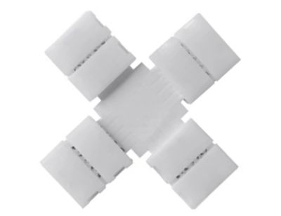 Förlängningskontakt för LED-ljusslingor 4-polig / X-kontakt för 10 mm slingor