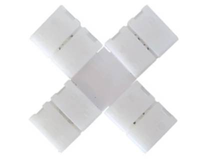 Förlängningskontakt för LED-ljusslingor 2-polig / X-kontakt för 8 mm slingor