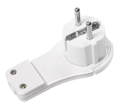 Jordad (Schuko) nätkontakt IP44 vit