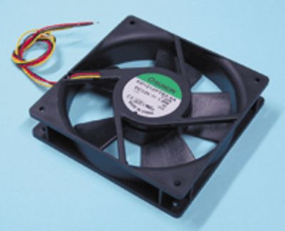 DC-enhetsfläkt med varvräknare 120x120x25mm 24Vdc