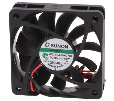 DC-fläkt 60x60x15mm 12Vdc