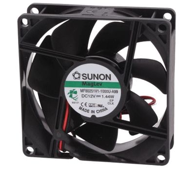 DC-fläkt 80x80x25mm 12Vdc