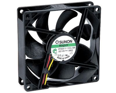 DC-enhetsfläkt med varvräknare 92x92x25mm 24Vdc