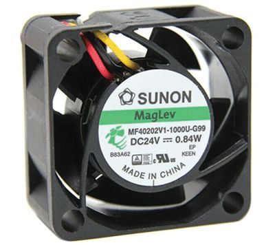 DC-enhetsfläkt med varvtalsmätare 40x40x20mm 24Vdc (MF40202V1-1000U-G99)