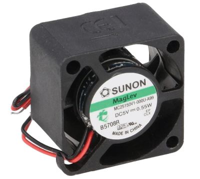 DC-fläkt 25x25x15mm 5Vdc