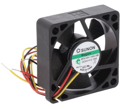 DC-fläkt med varvtalsmätare 35x35x10mm 5Vdc