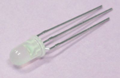 Tvåfärgad LED, 5mm 40/25mcd, röd/grön