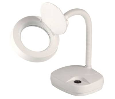 LED-förstoringsglaslampa (1,75x/3x) 3D/8D vit