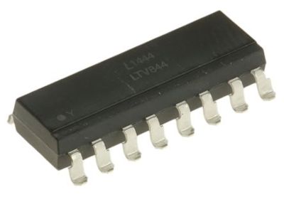 4-delad optoisolator med transistorutgång CTR 20-300% SMD