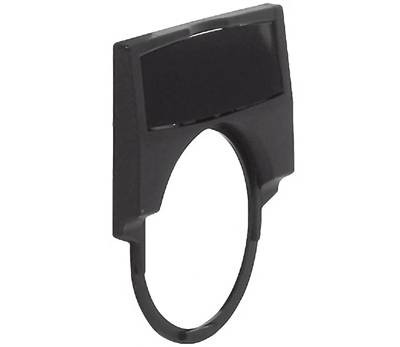 Bred hållare för märkesskyltar för LIB-seriens skyltar svart