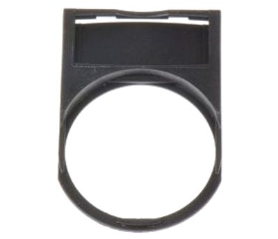 Fäste för märkplåt smal för LIA-seriens skyltar svart