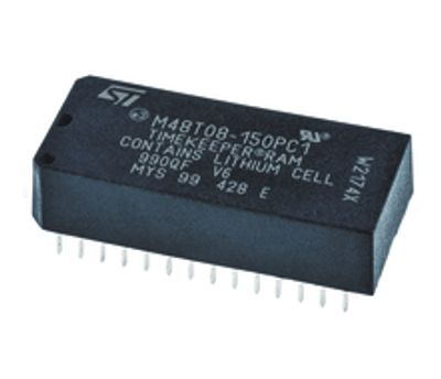 Statisk NV-RAM minneskrets 64kb (8kb x 8) 150ns DIL-28