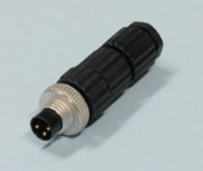 Sensoranslutning M8 rak 3-polig hane