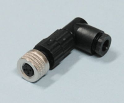 Sensoranslutning M8 vinklad kabelkontakt 3-polig hona