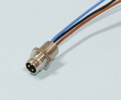 Sensoranslutning M8 panelmontering 3-pol hane