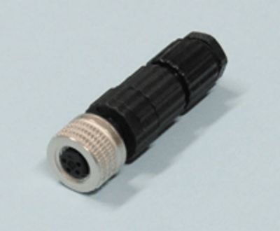 Sensoranslutning M8 rak kabelkontakt 4-polig hona