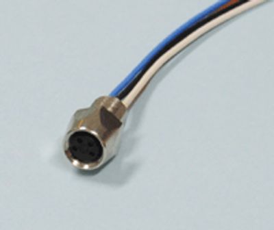 Sensoranslutning M8 panelmontering 4-polig hona