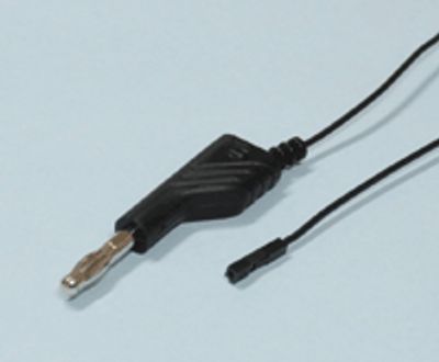 Bananmätkabel 4mm/0,64mm 100cm svart