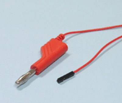 Bananmätkabel 4mm/0,64mm 100cm röd