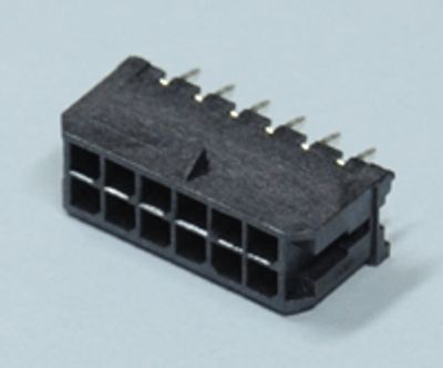 Chassikontakt för kretskort Micro-Fit hane rak 12-polig