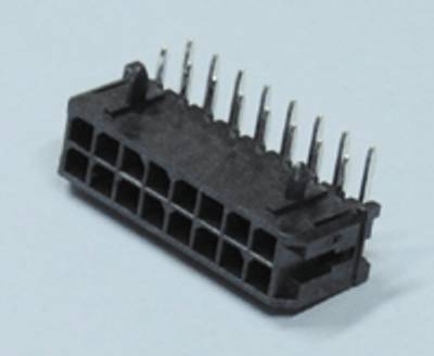 Chassikontakt för kretskort Micro-Fit hane vinklad 16-polig