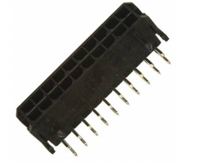 Chassikontakt för kretskort Micro-Fit hane vinklad 20-polig